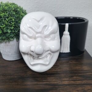 Rare VTG Taste Setter x Sigma Ceramic‎ JAP Kabuki Oni Mask Face Decorative Jar